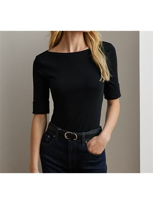 JUDY-ELBOW SLEEVE-KNIT LAUREN RALPH LAUREN | 200654963001001 BLACK